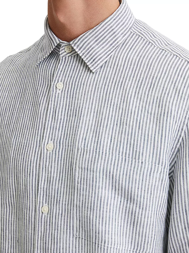 MARC O'POLO | Leinenhemd Regular Fit | blau