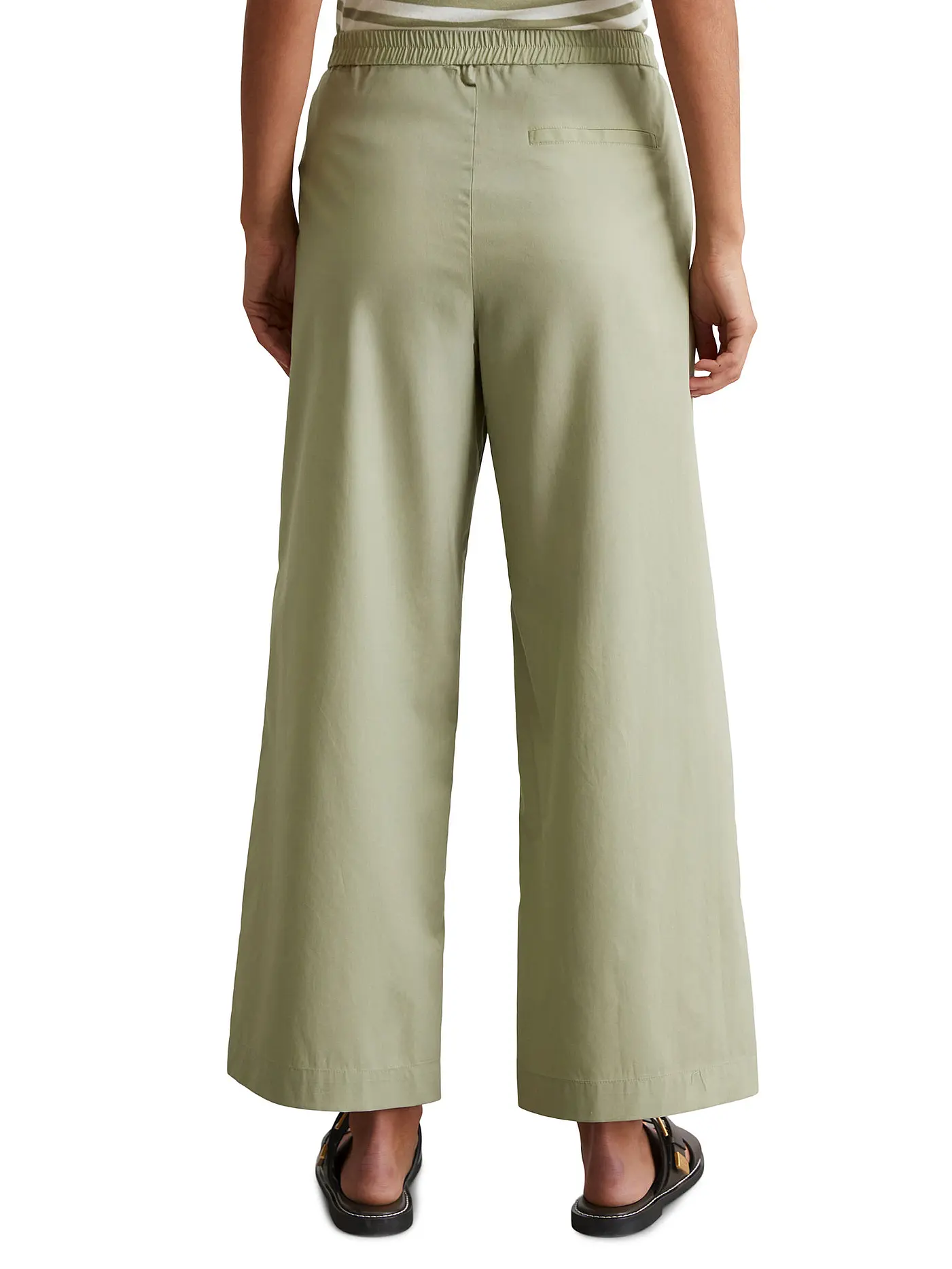 MARC O'POLO | Marlenehose WOVEN PANTS | hellgrün