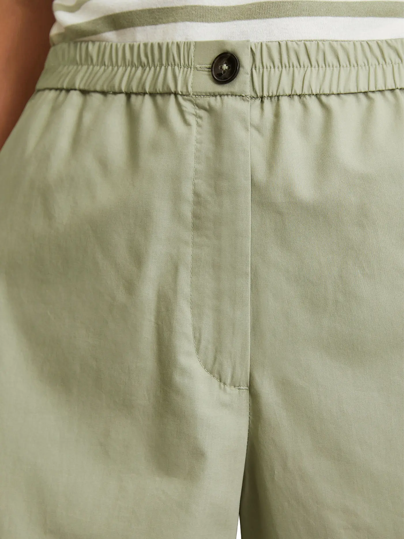 MARC O'POLO | Marlenehose WOVEN PANTS | hellgrün