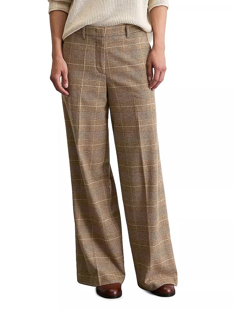 MARC O'POLO | Marlenehose | braun