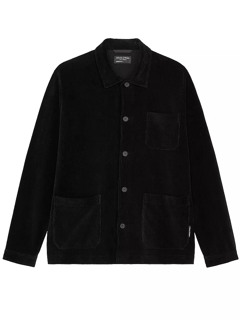 MARC O'POLO | Samtjacke  | Schwarz