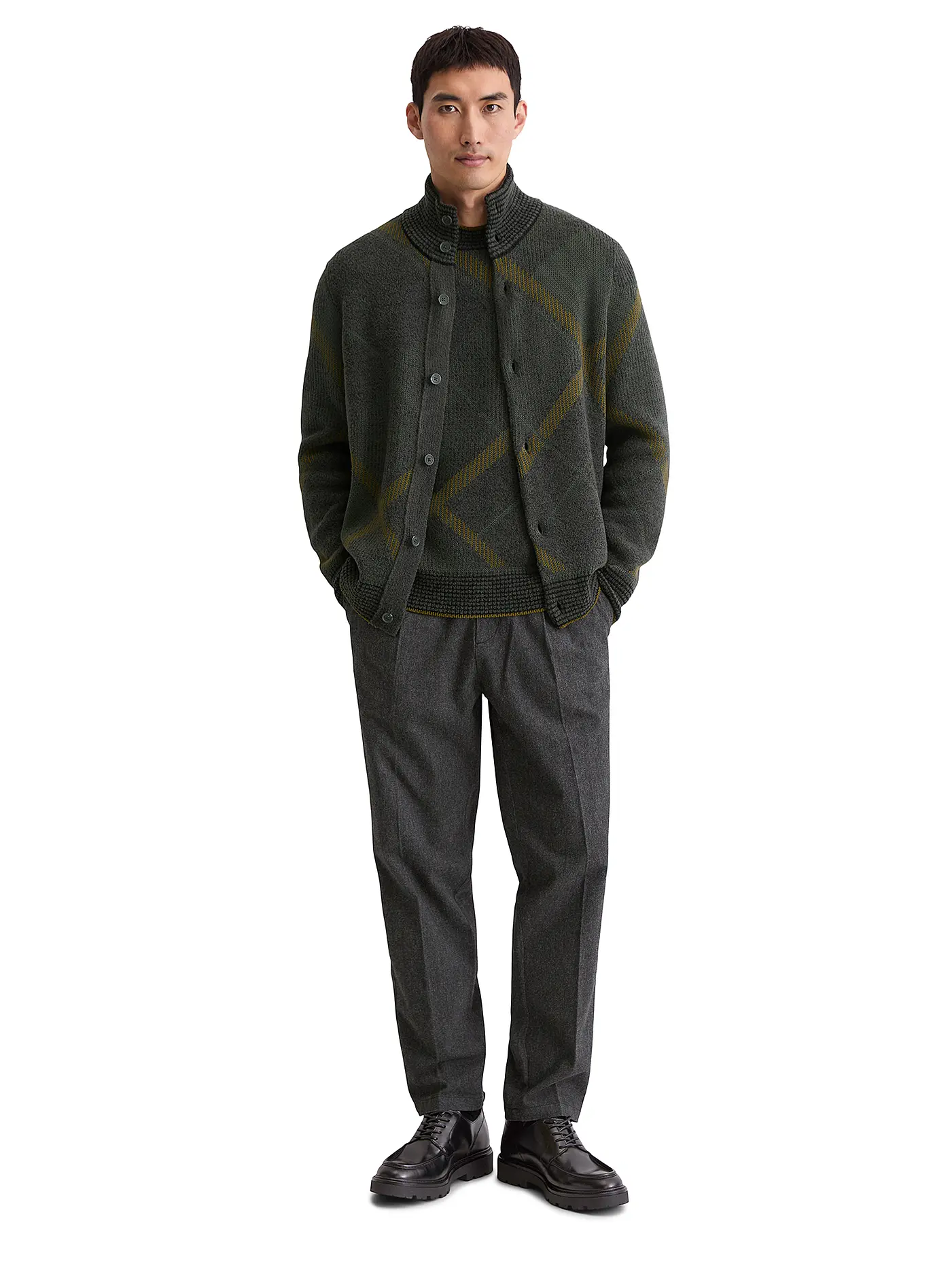 MARC O'POLO | Strickjacke  | grau