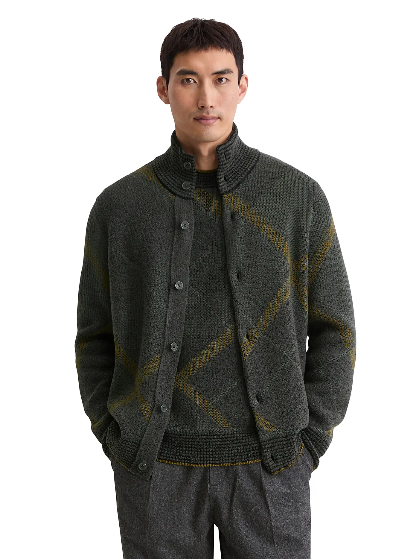 MARC O'POLO | Strickjacke  | grau
