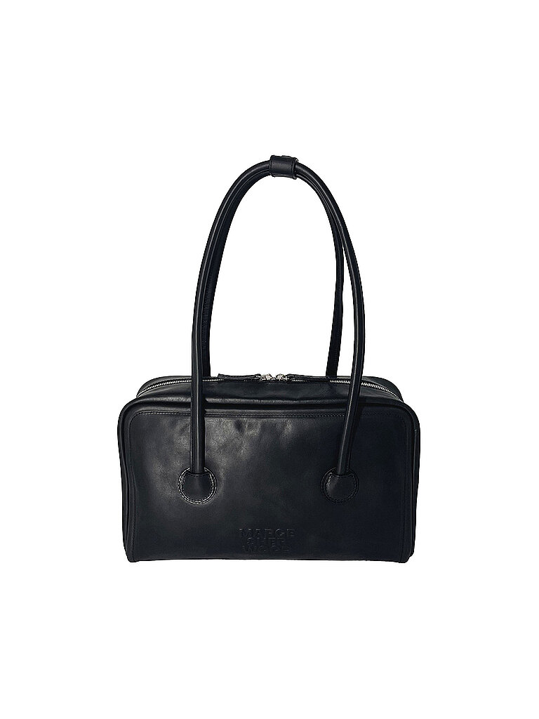 MARGESHERWOOD Ledertasche - Schultertasche SOFT BOSTON schwarz