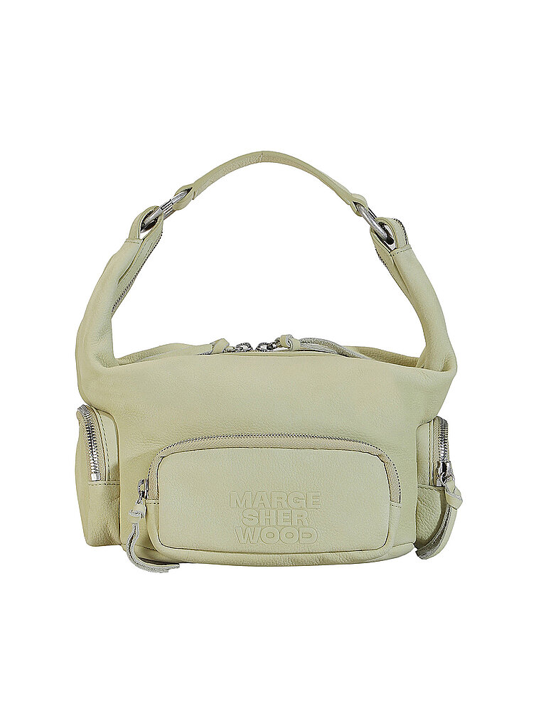 MARGESHERWOOD Ledertasche - Hobo Bag CITY XSmall hellgrün