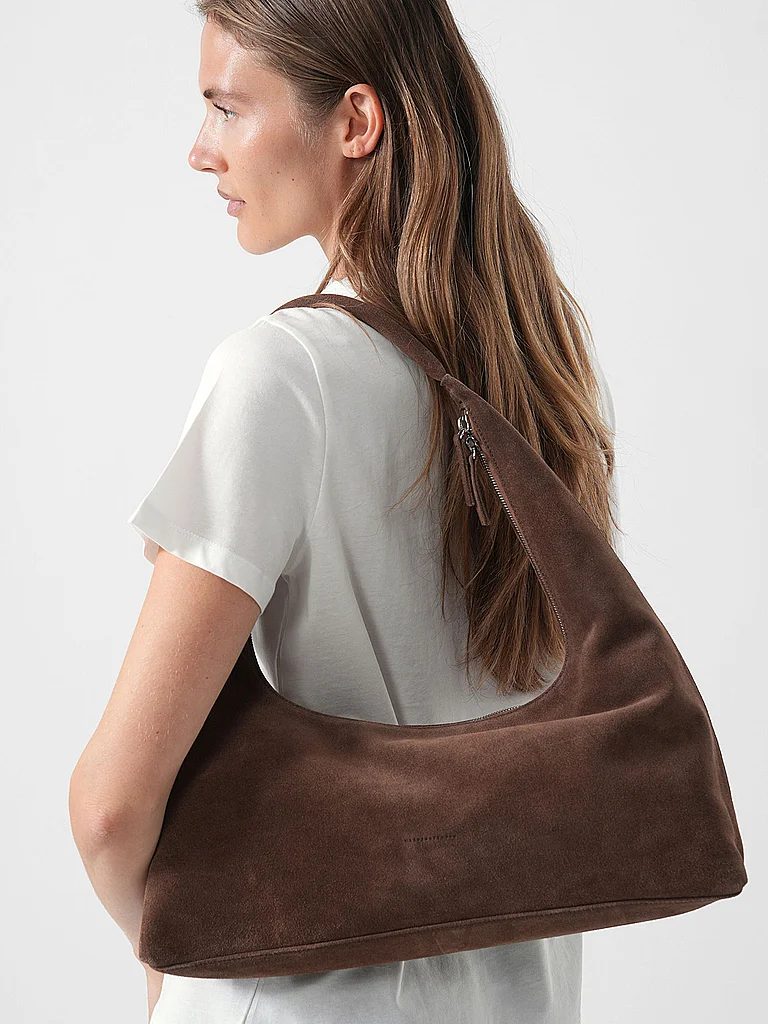 MARGESHERWOOD Sac en cuir - Grand sac hobo marron