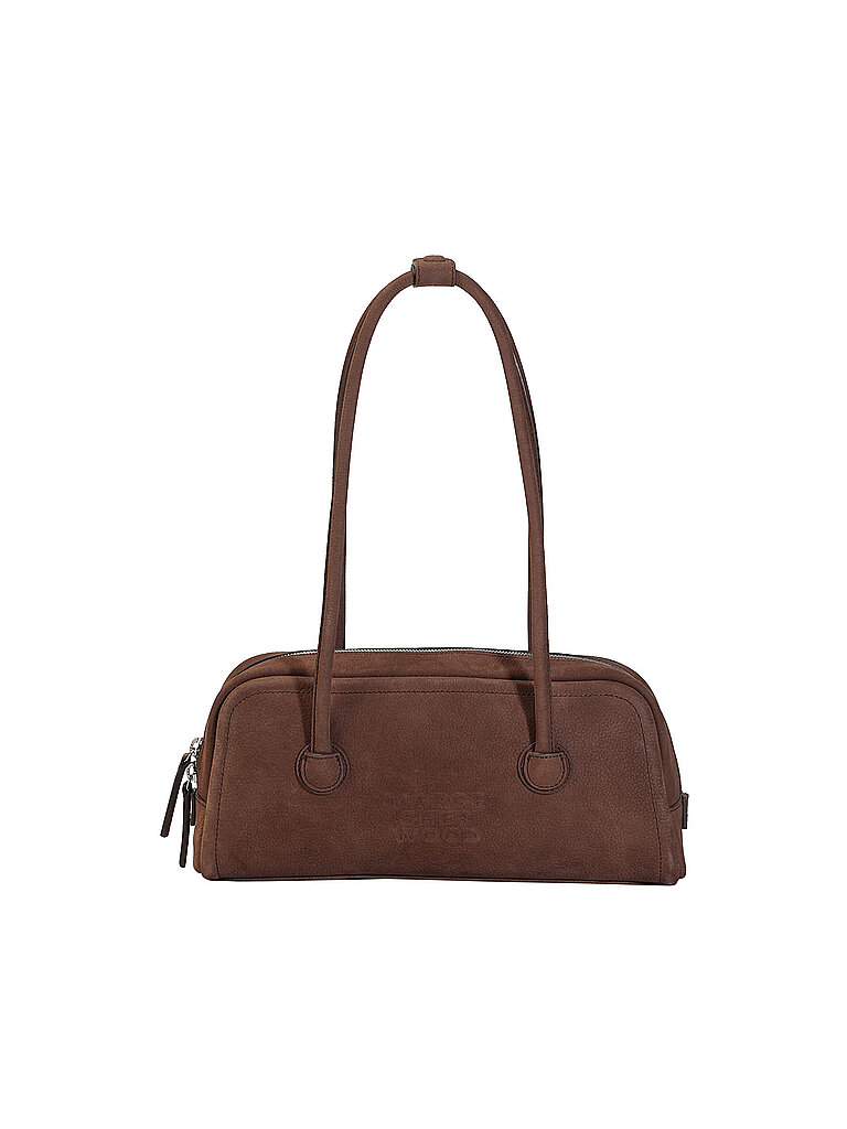 MARGESHERWOOD Ledertasche - Schultertasche SOFT BOSTON EW braun