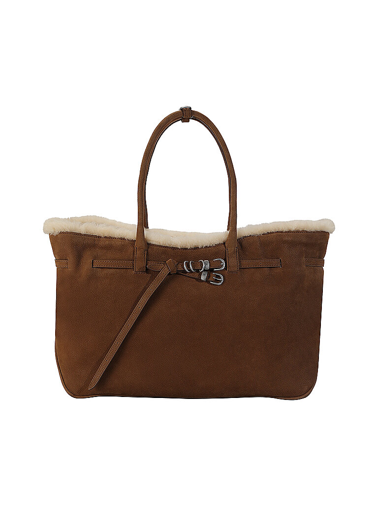 MARGESHERWOOD Ledertasche - Shopper GRANDMA USED BAG Large braun