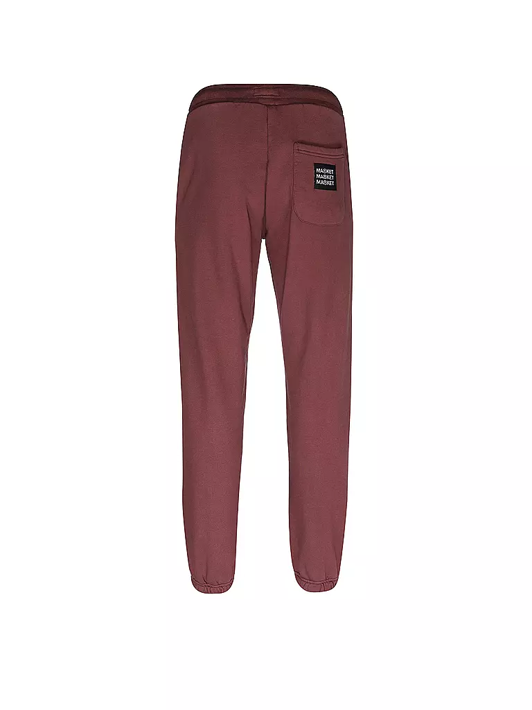 MARKET | Jogginghose VINTAGE WASHED | dunkelrot