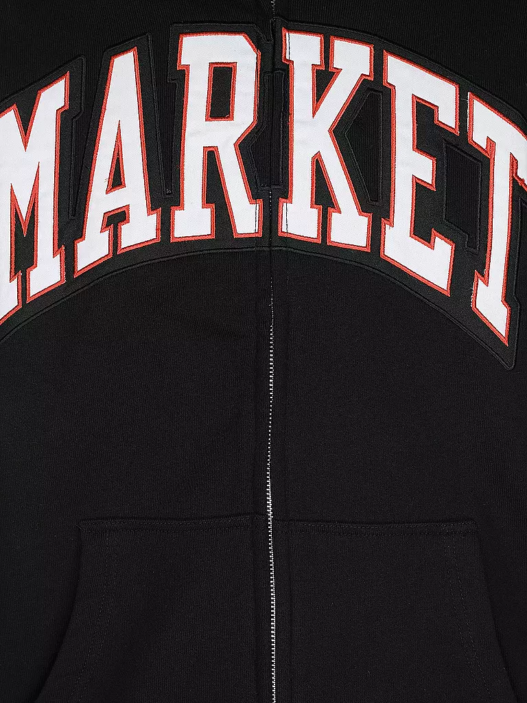 MARKET | Sweatjacke Arc | schwarz