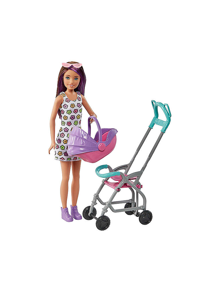 MATTEL | Barbie „Skipper Babysitters Inc.” Puppe mit Kinderwagen, Baby & Zubehör | keine Farbe