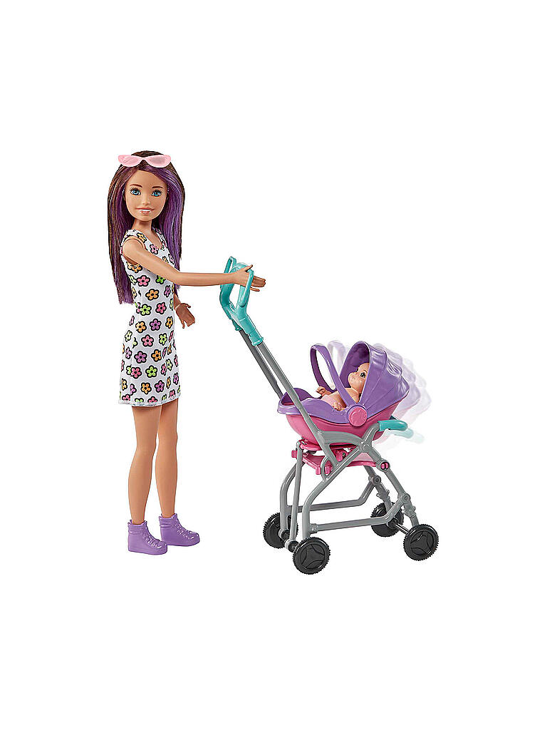 MATTEL | Barbie „Skipper Babysitters Inc.” Puppe mit Kinderwagen, Baby & Zubehör | keine Farbe