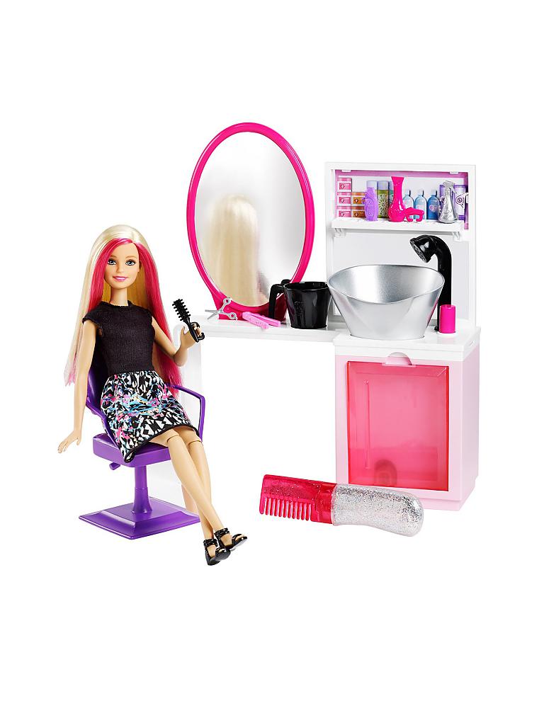 MATTEL | Barbie - Glitzer-Salon und Puppe | 