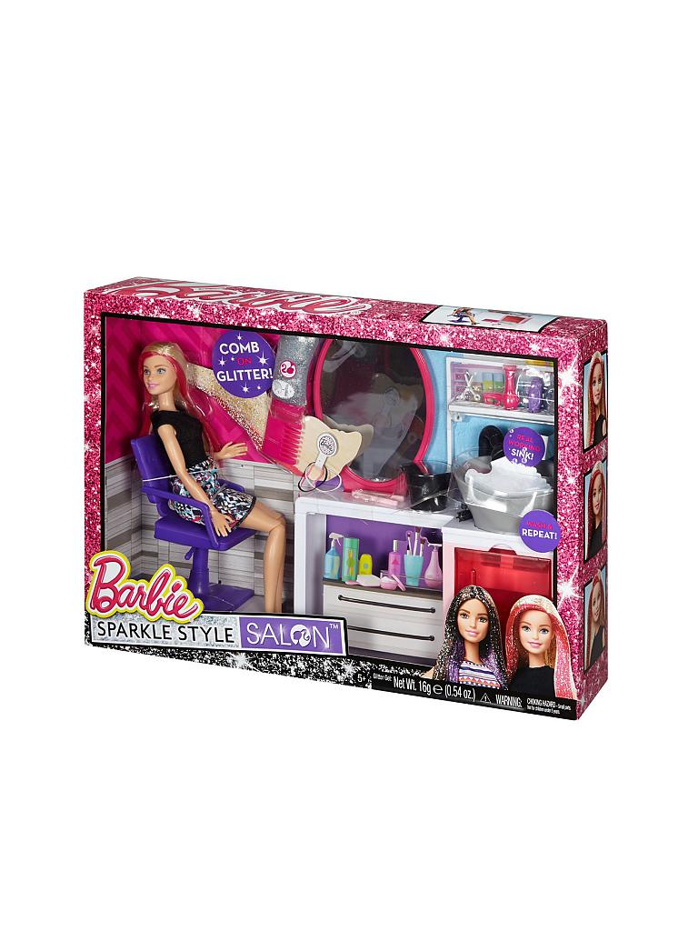 MATTEL | Barbie - Glitzer-Salon und Puppe | 
