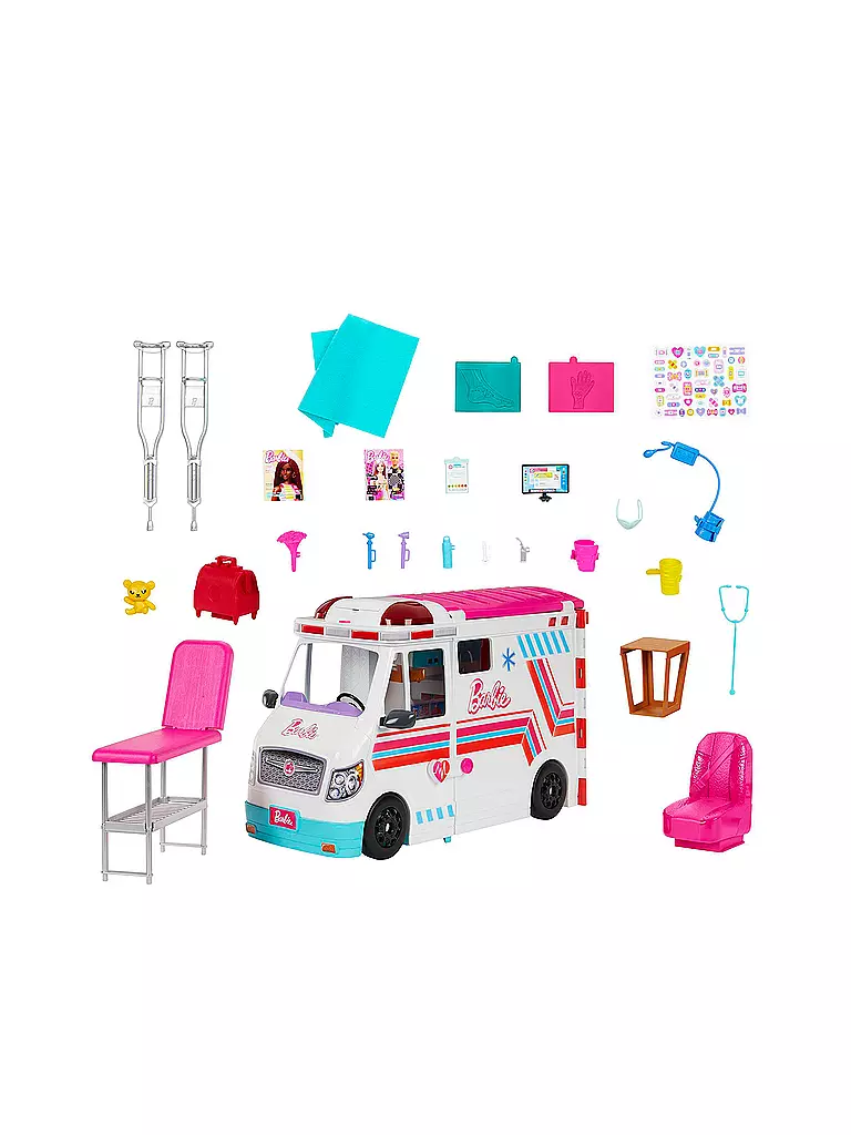 MATTEL | Barbie 2-in-1 Krankenwagen Spielset | keine Farbe