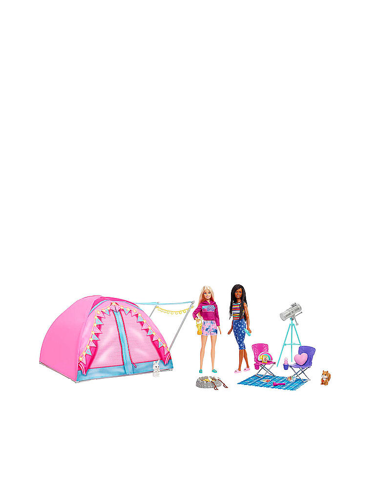 MATTEL | Barbie Camping Zelt mit 2 Puppen & Zubehör | keine Farbe