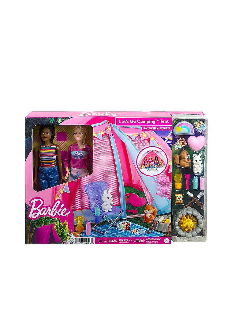MATTEL | Barbie Camping Zelt mit 2 Puppen & Zubehör | keine Farbe