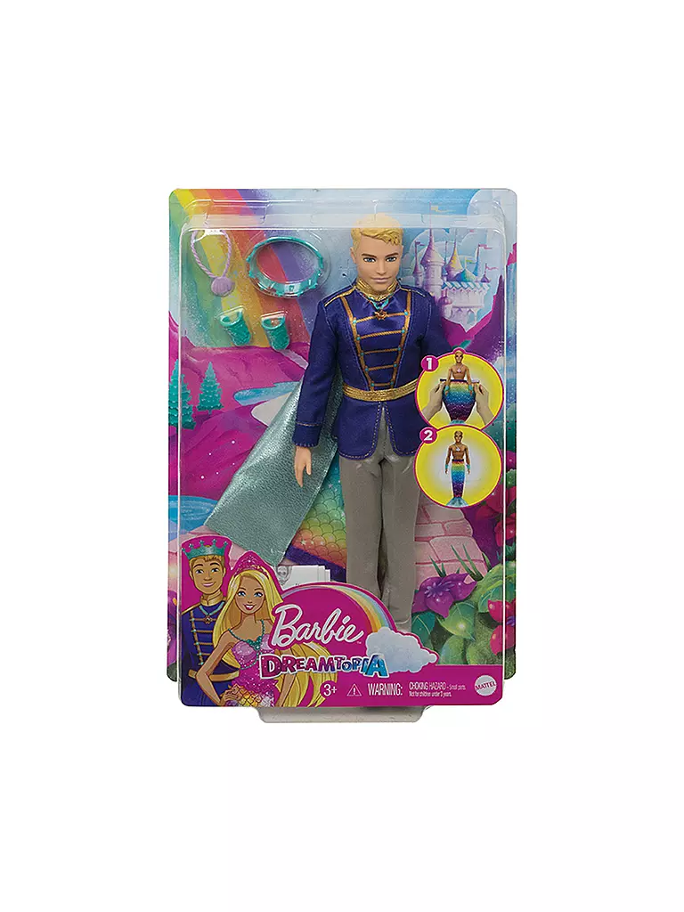 MATTEL | Barbie Dreamtopia 2-in-1 Prinz & Meermann Puppe | keine Farbe
