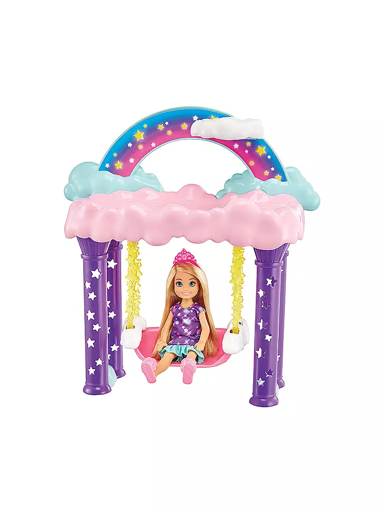 MATTEL | Barbie Dreamtopia Chelsea Regenbogen-Schaukel-Spielset mit Puppe | keine Farbe