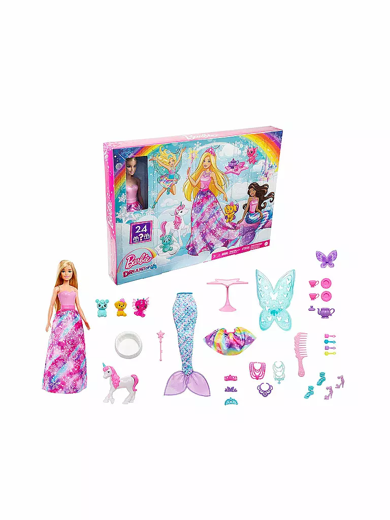 MATTEL | Barbie Dreamtopia Märchen Adventskalender | keine Farbe