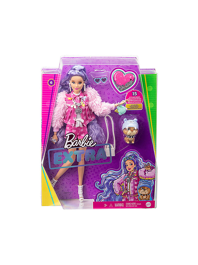 MATTEL | Barbie Extra Puppe mit lila-welligen Haaren | keine Farbe