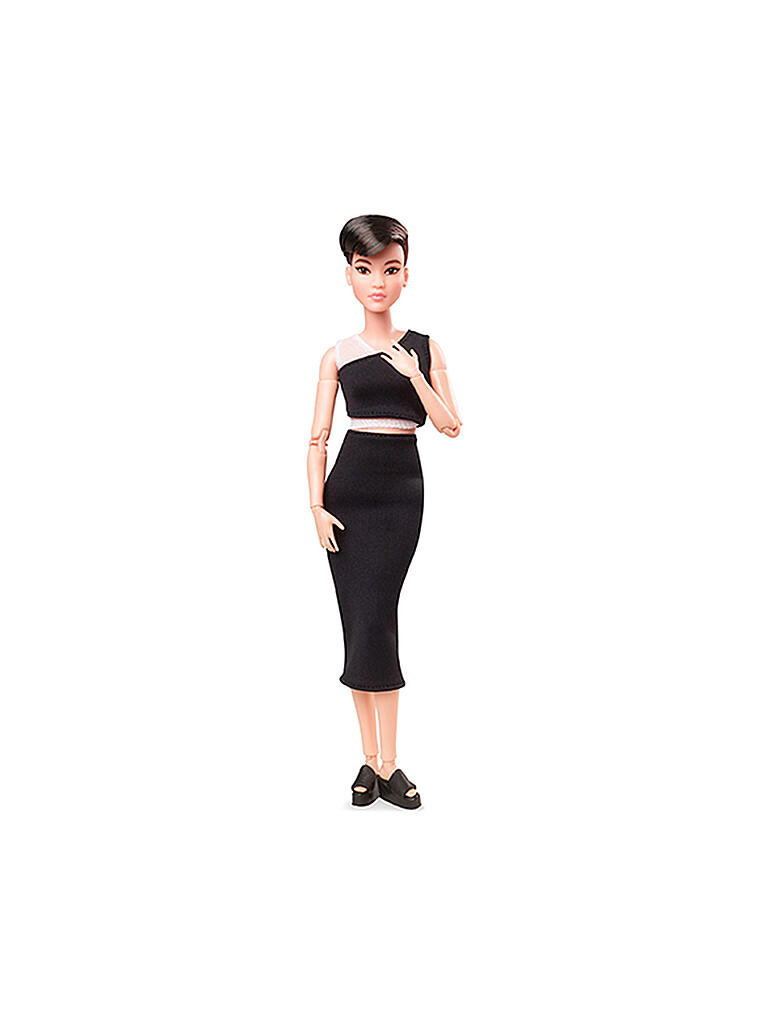 MATTEL Barbie Signature Barbie Looks Puppe: Petite (kurze schwarze