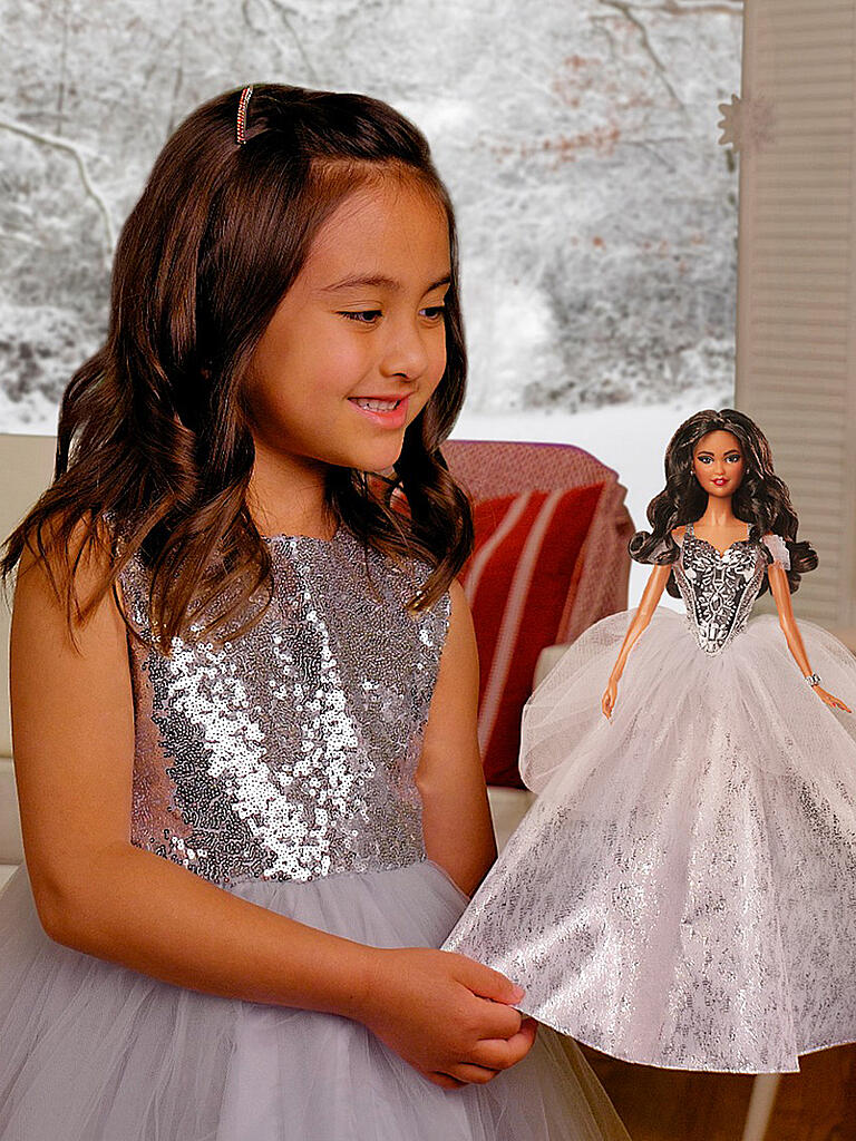 MATTEL | Barbie Signature Holiday Doll Wavy Brunette Barbie Puppe | keine Farbe