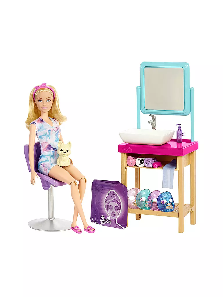 MATTEL | Barbie Wellness Sparkle Mask Spa Day Spielset mit Puppe | keine Farbe