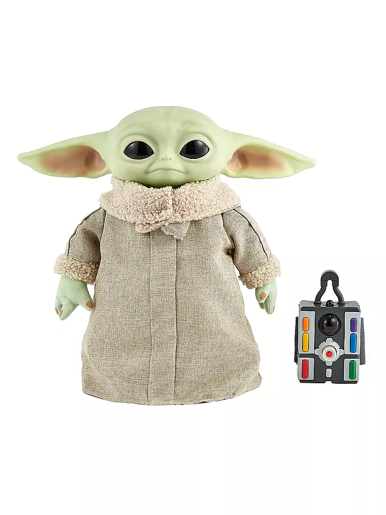 MATTEL | Star Wars Mandalorian The Child Baby Yoda Funktionsplüsch | grün