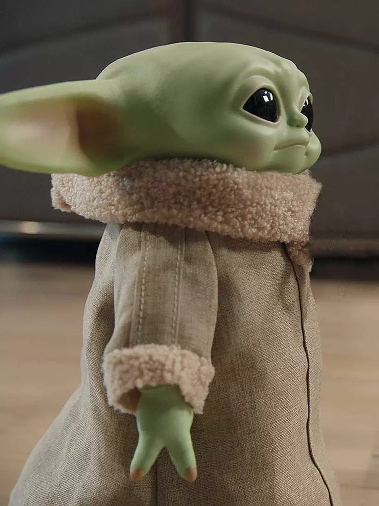 MATTEL | Star Wars Mandalorian The Child Baby Yoda Funktionsplüsch | grün