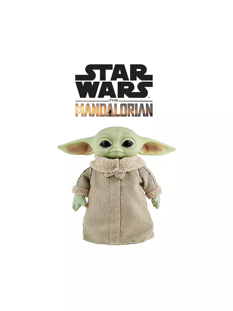 MATTEL | Star Wars Mandalorian The Child Baby Yoda Funktionsplüsch | grün