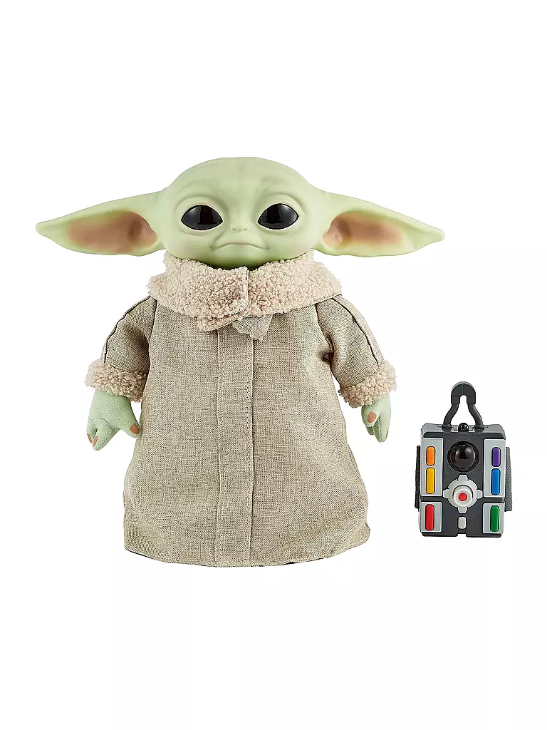 MATTEL | Star Wars Mandalorian The Child Baby Yoda Funktionsplüsch | grün