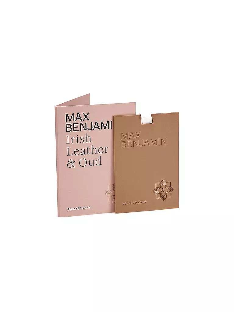MAX BENJAMIN | Duftkarte CLASSIC COLLECTION Irish Leather & Oud | camel