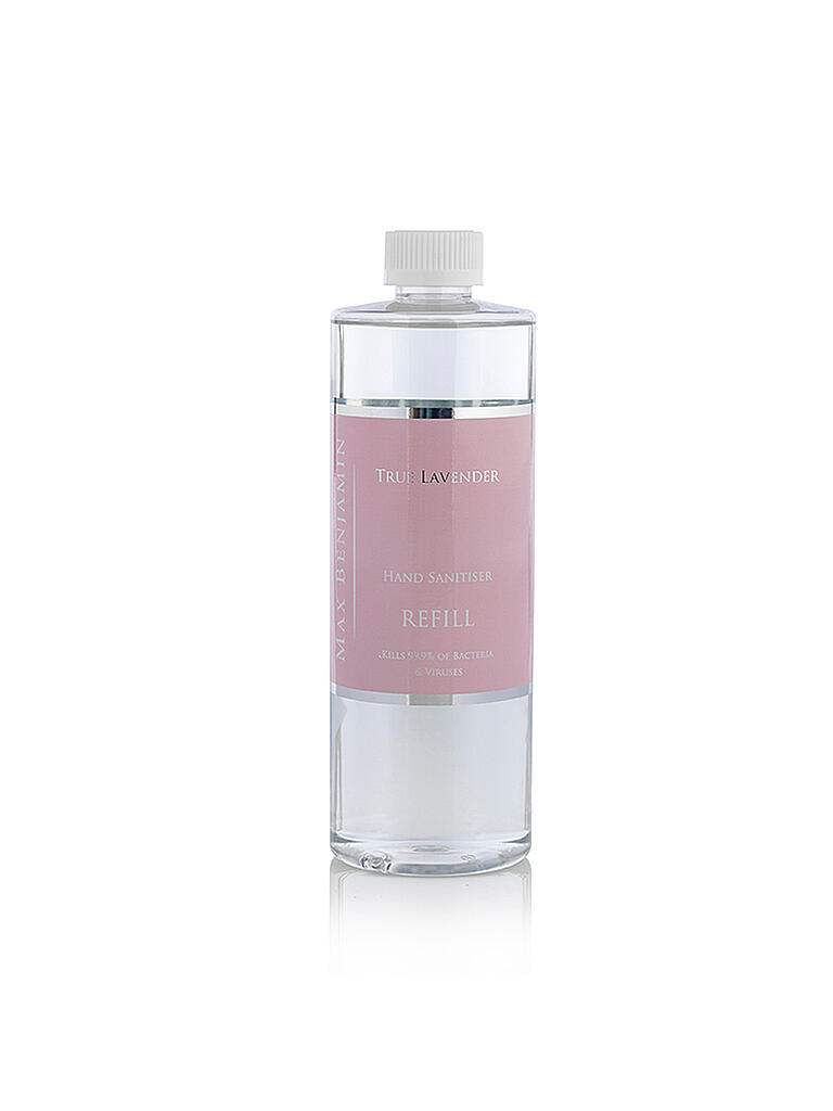 MAX BENJAMIN | Nachfüllung für Hand Desinfektion Spray True Lavender 500ml | lila