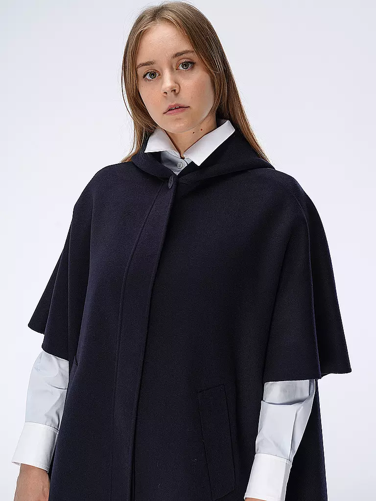 MAX MARA STUDIO | Poncho - Cape RAVENNA | dunkelblau