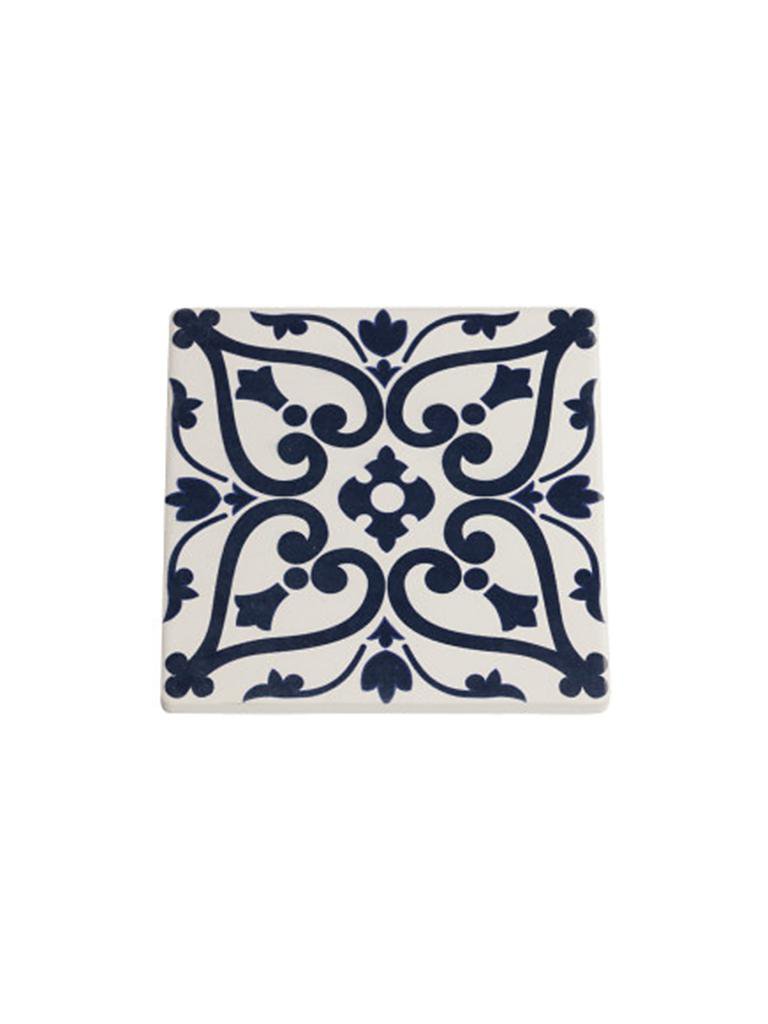 MAXWELL & WILLIAMS | Keramik-Untersetzer "Medina" 9,5x9,5cm  | blau