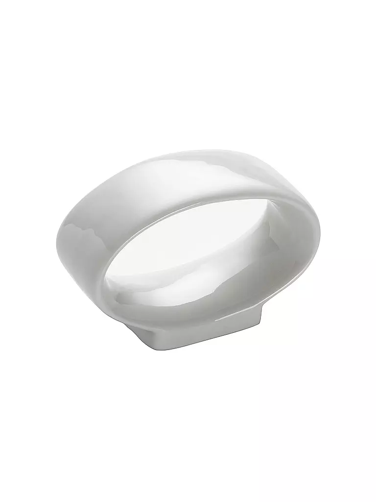 MAXWELL & WILLIAMS | Serviettenring oval 6,5x4,5cm Round White Basics | weiss