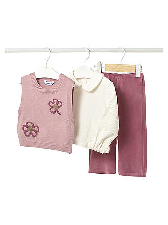 MAYORAL | Baby Mädchen Set 3-teillig Pullunder, Langarmshirt und Hose