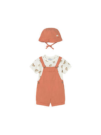 MAYORAL | Baby Set 3-teilig Latzhose, T-Shirt und Mütze