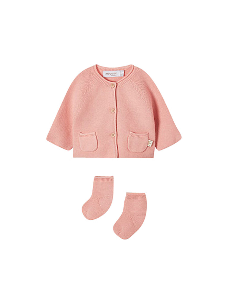 MAYORAL Baby Mädchen Strickjacke und Socken rosa | 56