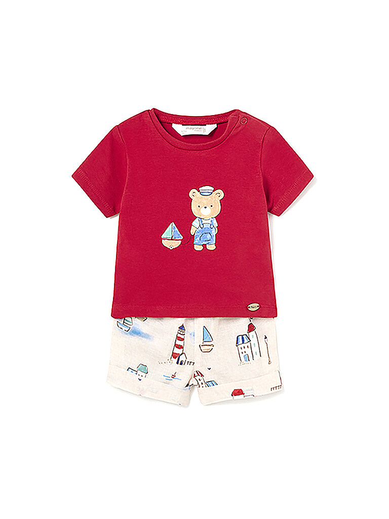 MAYORAL Baby Set 2-teilig T-Shirt und Shorts rot | 56