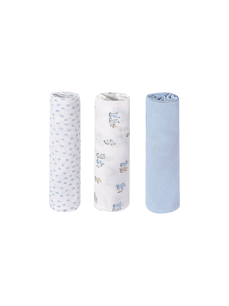 MAYORAL Baby Stoffwindel - Multuch 3er Pkg. h.blau hellblau
