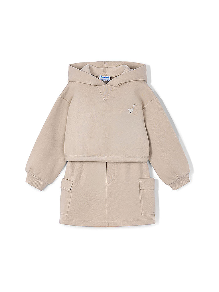 MAYORAL Mädchen Set Pullover und Rock beige | 110