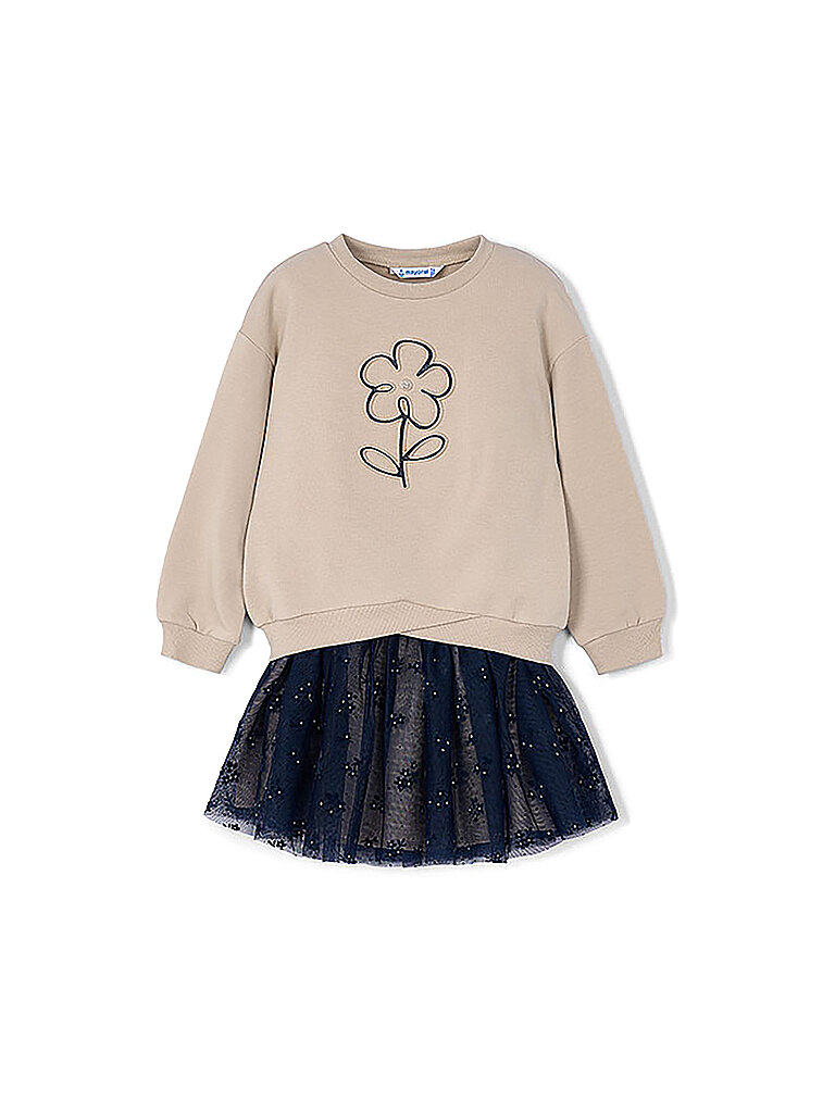MAYORAL Mädchen Set 2-teilig Pullover und Rock dunkelblau | 116