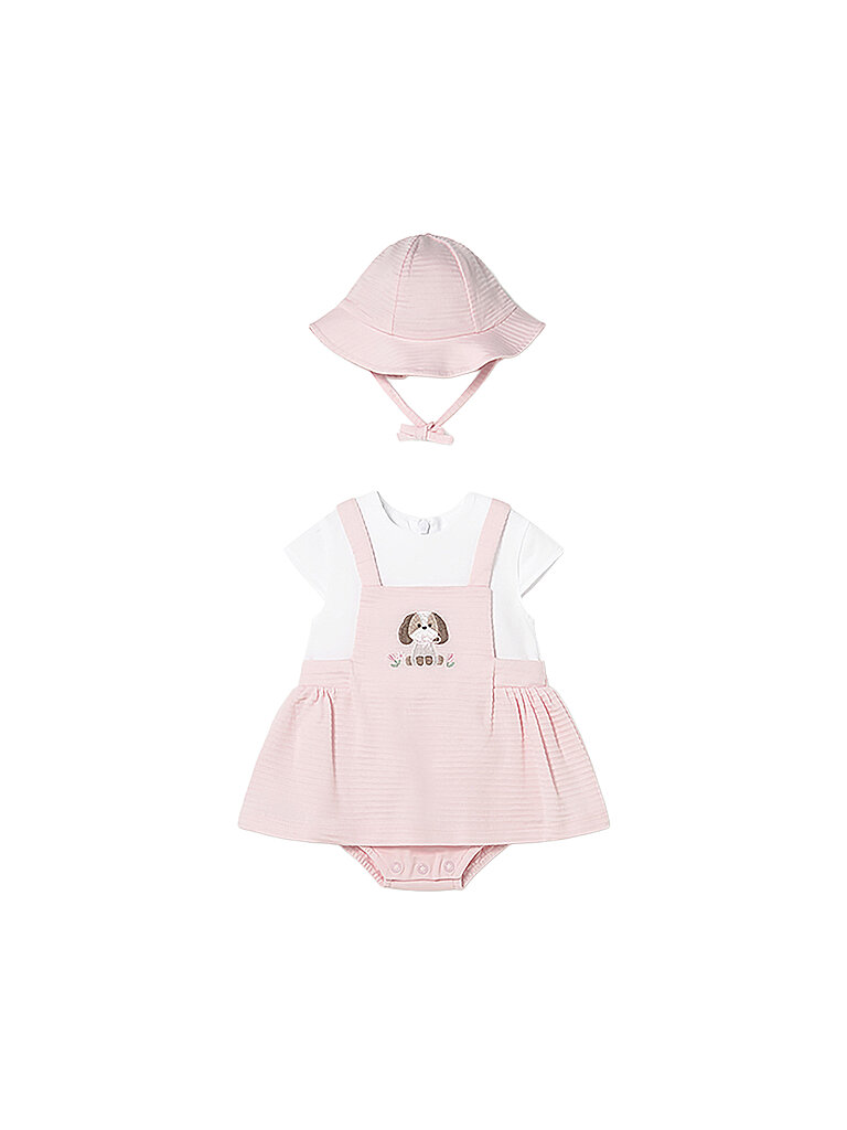 MAYORAL Baby Mädchen Kleid mit Haube rosa | 56