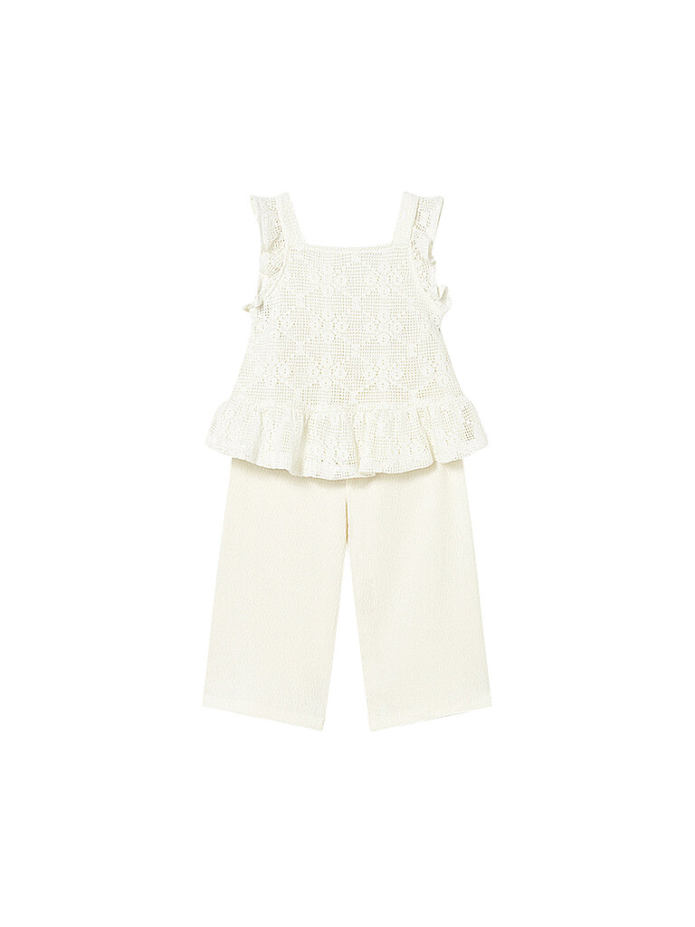 MAYORAL Baby Set 2-teilig Top und Hose creme | 86