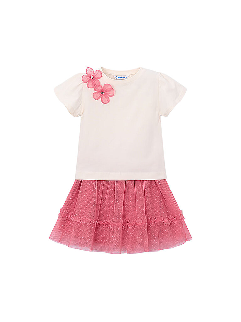 MAYORAL Mädchen Set 2-teilig T-Shirt und Rock pink | 116