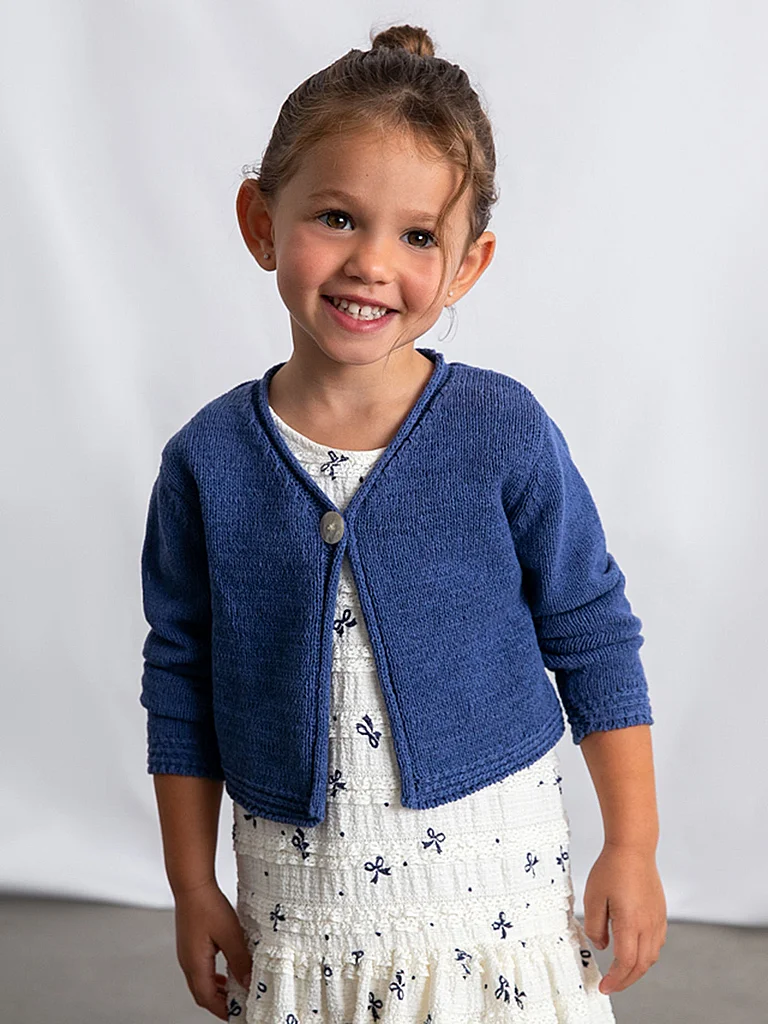 MAYORAL Mädchen Strickjacke  dunkelblau   128 baby 2
