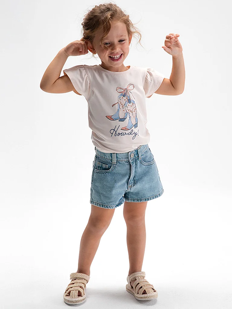 MAYORAL Mädchen Jeansshorts hellblau   98 baby 2