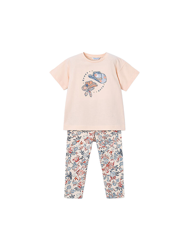 MAYORAL Mädchen Set 2-teilig T-Shirt und Leggings orange | 92